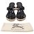 Sandali T-Strap Burberry Nova Check in pelle verniciata nera - vista 6