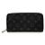 Louis Vuitton Zippy Wallet Monogram Eclipse Grau