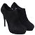 Stivaletti Miu Miu in camoscio nero - vista 3