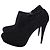 Stivaletti Miu Miu in camoscio nero - vista 4