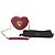 Bolsa de couro em forma de coração Dolce & Gabbana Devotion em couro vermelho Bordeaux - vista 5
