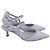 Fendi Colibrì Lite Slingback Pumps aus hellblauem Baumwollstoff