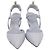 Fendi Colibrì Lite Slingback Pumps aus hellblauem Baumwollstoff - Ansicht 2