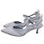 Fendi Colibrì Lite Slingback Pumps aus hellblauem Baumwollstoff - Ansicht 4