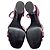 Salvatore Ferragamo Sandali Ferragamo con tacco a specchio in pelle rosa - vista 9