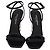 Dolce & Gabbana DG Heel Ankle Strap Sandals in Black Leather - view 2