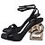 Dolce & Gabbana DG Heel Ankle Strap Sandals in Black Leather - view 4