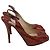 Décolleté Slingback Jimmy Choo in pelle rossa effetto pitone Rosso