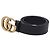 Cinturón Gucci GG Marmont con hebilla en cuero negro - vista 2