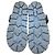 Prada Fisherman-Sandalen mit Logo-Plakette aus blauem Gummi - Ansicht 11
