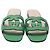 Sandali slide Gucci Interlocking G Cut-out in pelle verde