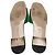 Sandali slide Gucci Interlocking G Cut-out in pelle verde - vista 10