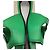 Sandali slide Gucci Interlocking G Cut-out in pelle verde - vista 9