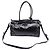 Borsa a tracolla Prada Bonnie Large in pelle di vitello nera Nero