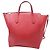 Sac cabas Gucci Medium Swing en cuir rouge - vue 4
