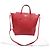 Sac cabas Gucci Medium Swing en cuir rouge - vue 6
