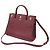 Borsa Mini Title con manico in pelle bordeaux Burberry Rosso Bordò - vista 2
