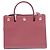 Borsa Mini Title con manico in pelle bordeaux Burberry Rosso Bordò - vista 4