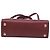 Borsa Mini Title con manico in pelle bordeaux Burberry Rosso Bordò - vista 5