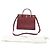 Borsa Mini Title con manico in pelle bordeaux Burberry Rosso Bordò - vista 6