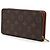 Portafoglio lungo Louis Vuitton Zippy Round Zip Marrone - vista 2