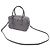 Borsa Prada Small Top handle in pelle Saffiano grigia Grigio - vista 2