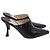 Mules con tacco Jimmy Choo Rya 90 in pelle nera Nero