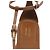 Sandali T-strap Gucci con dettagli in bambù in pelle marrone - vista 7