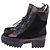 Botas Desert de plataforma Laureate Louis Vuitton en piel negra Castaño - vista 4