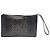 Clutch Salvatore Ferragamo in pelle nera traforata con fiocco Nero - vista 4