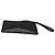 Clutch Salvatore Ferragamo in pelle nera traforata con fiocco Nero - vista 5