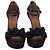 Sandali con tacco platform Lanvin Bow in pelle verniciata nera Nero - vista 2