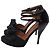 Sandali con tacco platform Lanvin Bow in pelle verniciata nera Nero - vista 4