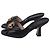 Gucci GG Marmont gesteppte Absatz-Mules aus schwarzem Leder - Ansicht 4