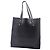 Burberry Tote Bag mit geprägtem Wappen aus schwarzem Leder - Ansicht 4