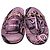 Mules stampate Gucci Princetown in tela rosa - vista 2