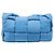 Borsa a tracolla Bottega Veneta Padded Tech Cassette in nylon blu - vista 4