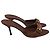 Mules con tacco Gucci Horsebit in pelle marrone