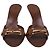 Mules con tacco Gucci Horsebit in pelle marrone - vista 2