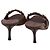 Mules con tacco Gucci Horsebit in pelle marrone - vista 5