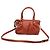 Borsa Satchel 2 vie Gucci Guccissima Sukey in pelle Rust Orange