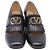 Valentino Garavani Décolleté Brogue Valentino con trafori in pelle nera Nero