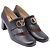 Valentino Garavani Décolleté Brogue Valentino con trafori in pelle nera Nero - vista 2