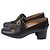 Valentino Garavani Décolleté Brogue Valentino con trafori in pelle nera Nero - vista 4