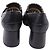 Valentino Garavani Décolleté Brogue Valentino con trafori in pelle nera Nero - vista 5
