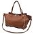 Valentino Garavani Rockstud Tote Bag Medium aus braunem Leder Rot Bordeaux - Ansicht 2