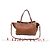 Valentino Garavani Rockstud Tote Bag Medium aus braunem Leder Rot Bordeaux - Ansicht 5