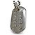 Collana Chrome Hearts Raised Dogtag Floral Cross Silver Argento Metallico - vista 4