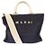 Borsa Tote Marni EAST-WEST Nero