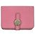 Hermès Portamonete Hermes Dogon Compact Taurillon Clemence Rosa